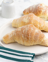 croissant on a plate