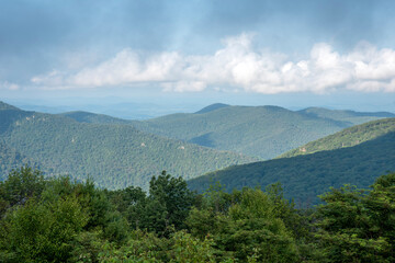 mountains and clouds
