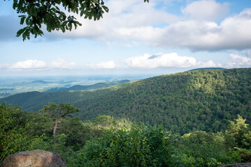 mountain landscape with blue sky