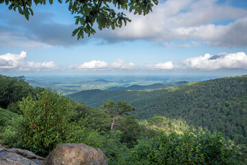 mountain landscape with blue sky