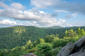 mountain landscape with blue sky