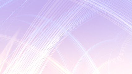 Abstract white pink gradient geometric background. Neon light curved lines and shape with color graphic design.