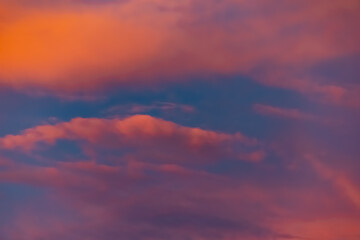  colorful sunset sky with clouds