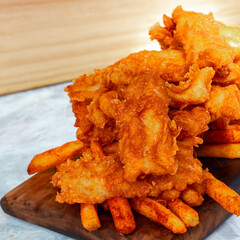 fried chicken wings on a plate