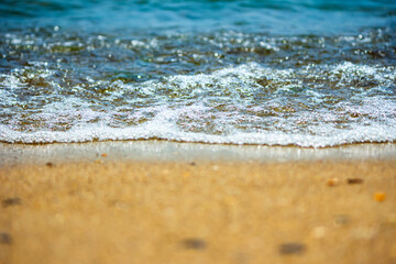 Sea shore and sand close up