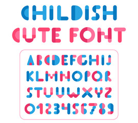 Lovely sweet font for kids topics