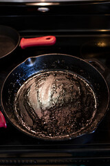 oiled pan on the stove
