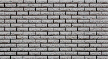 background of white brick wall. Texture of brickwork