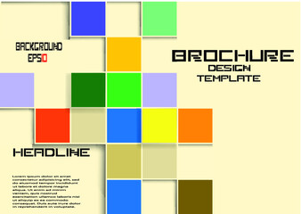 Brochure Design Template . Abstract Modern Background . 