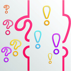 Question marks background