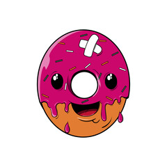 donut illustration, a sweet food that everyone loves