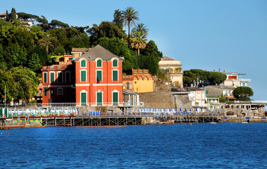 Fototapeta premium Ligurian riviera in Italy, Europe