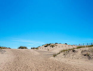 sand dunes and blue sky