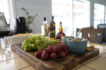 still life with grapes and wine