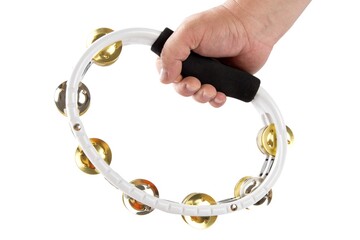 Hand Holding a Headless Tambourine