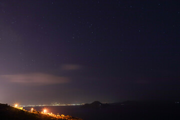 Fototapeta premium night sky over the city