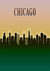 Chicago Skyline Minimal