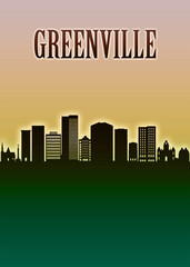 Greenville Skyline Minimal