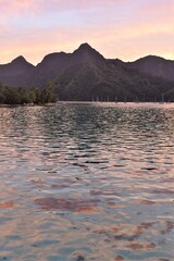 Sunset on Mo'orea