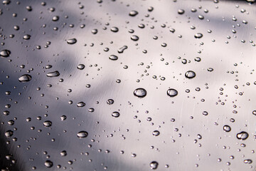 chrome-plated metal covered with water drop, texture-2