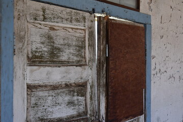 old wooden door