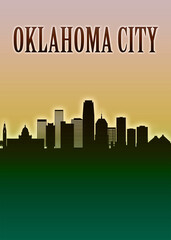 Oklahoma City Skyline Minimal