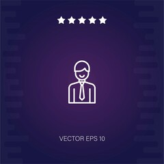businessman vector icon modern illustration