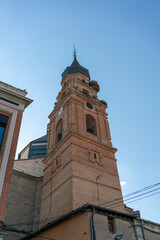 Obraz premium Parish of San Miguel Arcangel, in the village of Peñaranda de Bracamonte, Salamanca, Spain