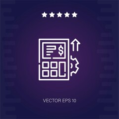 calculator vector icon modern illustration