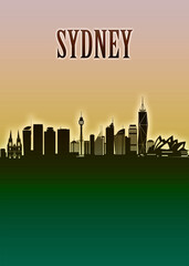 Sydney Skyline Minimal