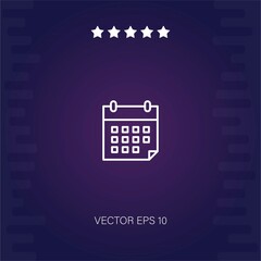 calendar vector icon modern illustration