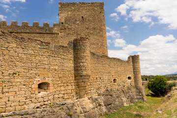 Walls of Pedraza Castle in Segovia