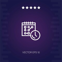 deadline vector icon modern illustration