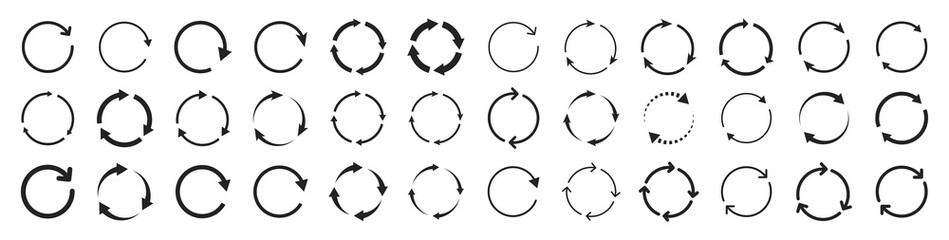 vector set of black and white elements