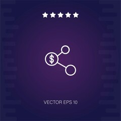 networking vector icon modern illustration