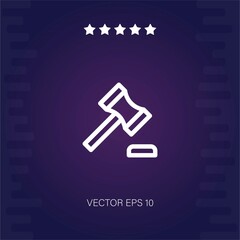 auction vector icon modern illustration