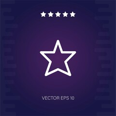 star vector icon modern illustration