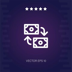 Obraz premium exchange vector icon modern illustration