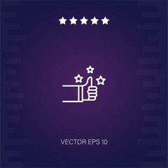 rate vector icon modern illustration