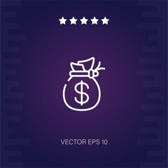 bag vector icon modern illustration