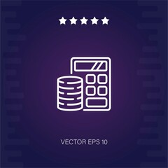 calculator vector icon modern illustration