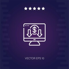 computer vector icon modern illustration