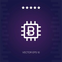 bitcoin vector icon modern illustration
