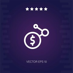 dollar vector icon modern illustration