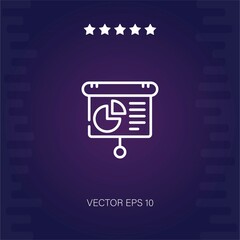 presentation vector icon modern illustration