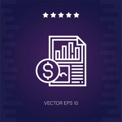 analytics vector icon modern illustration