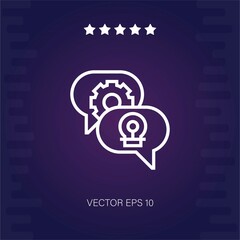 brainstorm vector icon modern illustration