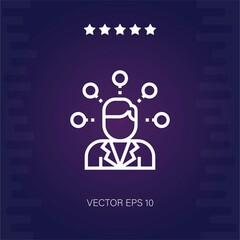 businessman vector icon modern illustration