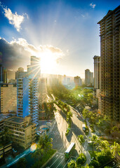 Honolulu Hawaii Beautiful Sunrise View © David