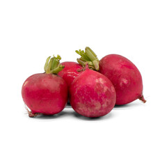 red radish isolated on white
